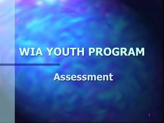 WIA YOUTH PROGRAM