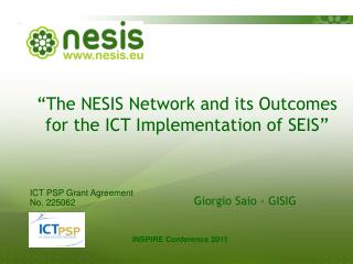 “The NESIS Network and its Outcomes for the ICT Implementation of SEIS”