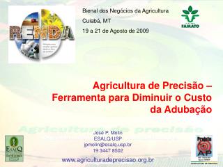 Agricultura de Precisã o – Ferramenta para Diminuir o Custo da Adubação