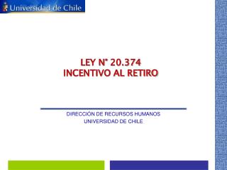 DIRECCIÓN DE RECURSOS HUMANOS UNIVERSIDAD DE CHILE