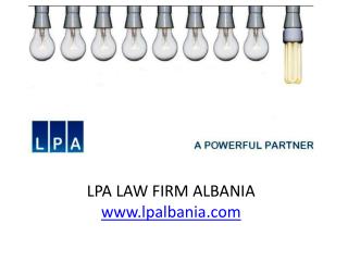 LPA LAW FIRM ALBANIA lpalbania