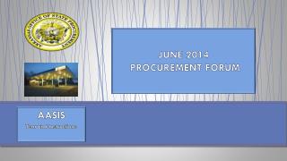 JUNE 2014 PROCUREMENT FORUM