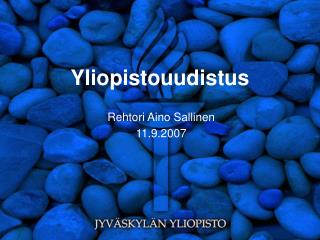 Yliopistouudistus