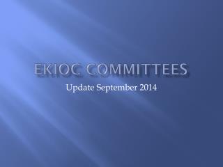 EKIOC Committees