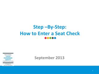 Step –By-Step: How to Enter a Seat Check