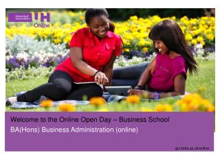 Welcome to the Online Open Day – Business School BA(Hons) Business Administration (online)