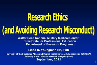 Research Ethics (and Avoiding Research Misconduct)