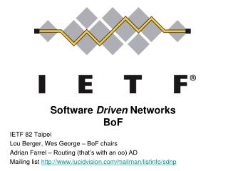 Software Driven Networks BoF