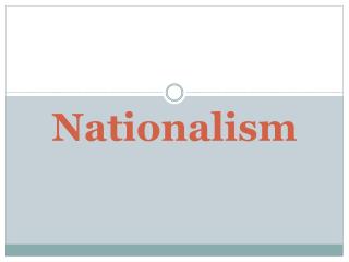 Nationalism