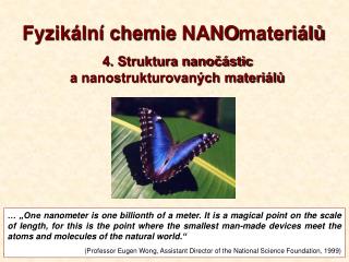 Fyzikální chemie NANO materiálů