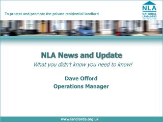 NLA News and Update What you didn’t know you need to know!