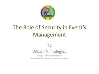 The Role of Security in Event’s Management