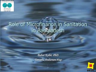 Role of Microfinance in Sanitation in Bangladesh