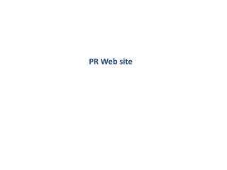 PR Web site