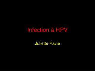 Infection à HPV
