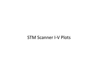 STM Scanner I-V Plots