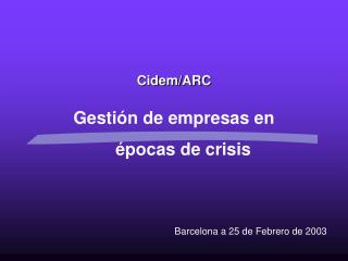 Cidem/ARC