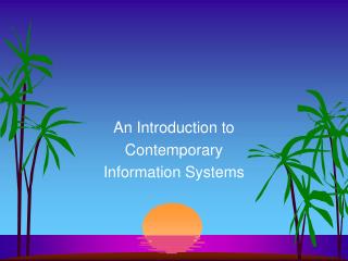 An Introduction to Contemporary Information Systems