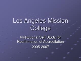 Los Angeles Mission College