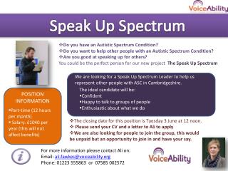 Speak Up Spectrum