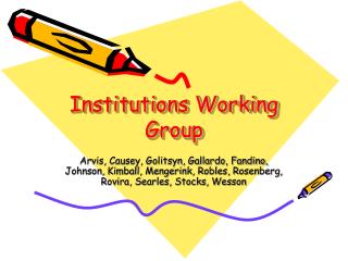Institutions Working Group
