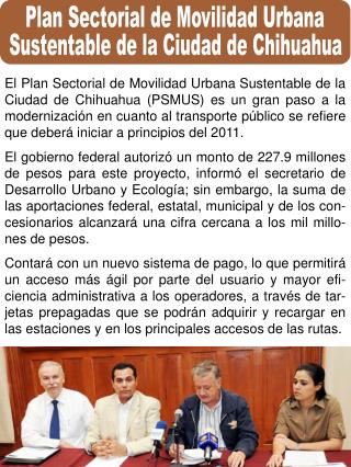 Plan Sectorial de Movilidad Urbana