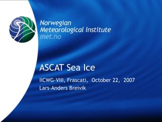 ASCAT Sea Ice