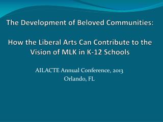 AILACTE Annual Conference, 2013 Orlando, FL