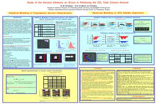 Study of the Aerosol Influence on Errors in Retrieving the CO 2 Total Column Amount