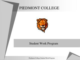 PIEDMONT COLLEGE