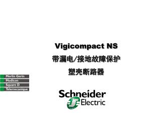 Vigicompact NS 带漏电/接地故障保护 塑壳断路器