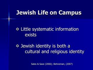 Jewish Life on Campus