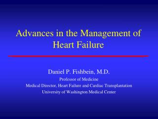 Advances in the Management of Heart Failure