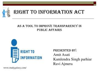 As a tool to improve Transparency in public affairs