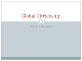 Global Citizenship