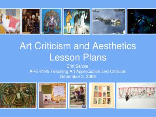 Art Criticism and Aesthetics Lesson Plans