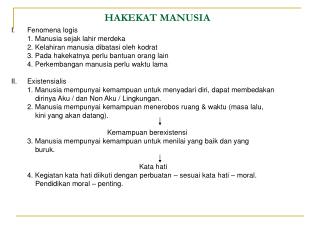 HAKEKAT MANUSIA