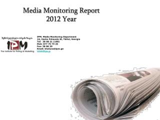 Media Monitoring Report 2012 Year