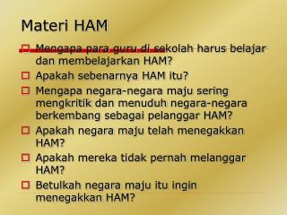 Materi HAM