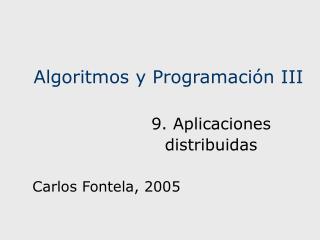 Algoritmos y Programación III