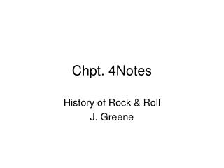 Chpt. 4Notes