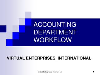 ACCOUNTING DEPARTMENT WORKFLOW