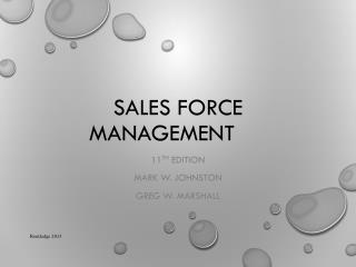 Sales Force Management