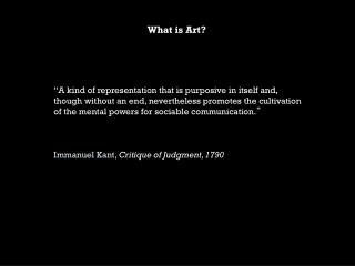 What is Art?