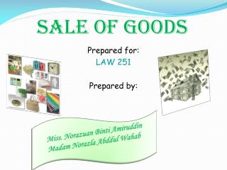 SALE OF GOODS