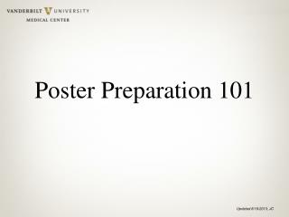 Poster Preparation 101