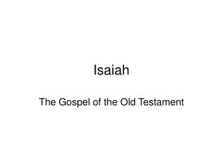 Isaiah