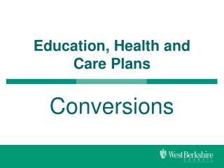 Education, Health and Care Plans