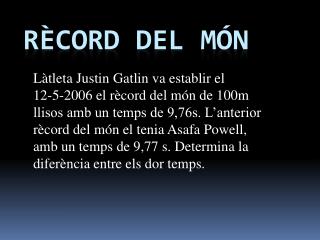 Rècord del món