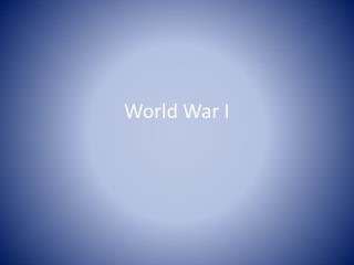 World War I
